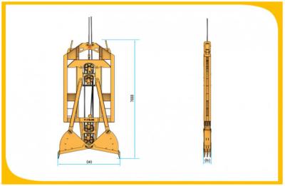 China Equipo resistente de la construcción del gancho agarrador de las paredes del diafragma, tipo mecánico de alquiler del material de construcción en venta