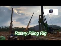 drilling depth 83m rotary pile machine diameter 2500mm torque 360 kn.m kr360c rotary piling rig