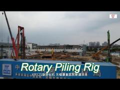 150 kn.m max torque kr150c bored pile drilling rig for 52m max drilling depth bored piles machine