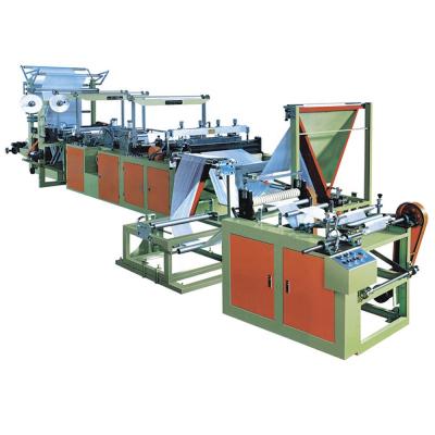 China Garment Shops Automatic Double Folding Recycled PE Polyethylene Roll Glad Tall Kitchen Drawstring Garbage Nylon Bag Making Machine for sale