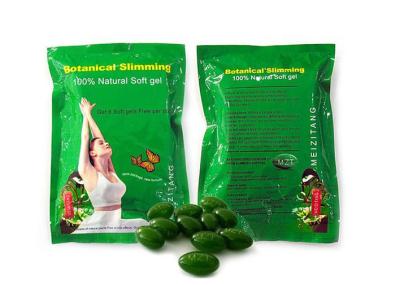 China Natural Green Meizitang Botanical Slimming Softgel 650mg GMP with White Liquid Inside for sale