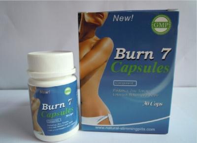 中国 草の焼跡 7 の自然な細くの丸薬女性脂肪質バーナー Burn7 100% の原物 販売のため