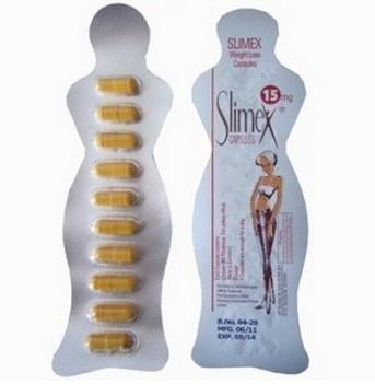 中国 Slimex 15mg の草の細くの丸薬 Gamboge のフルーツの細いカプセル 販売のため