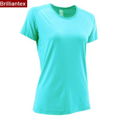 China Anti-pilling Nan-Tchang Jiangxi Sweat-Absorb Quick Dry manufacturer running sportswear sportswear summer round neck female sports T-shirt for sale