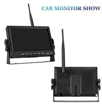 China 4 Channel Recording Wireless Parking Sensor System Truck Rearview Car Rear Camera 10 Inch Monitor for sale