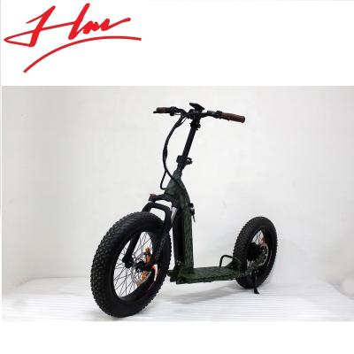 China Front Suspension Fat Tire E-scooter Unisex E-bikes with Hydraulic Brake for sale