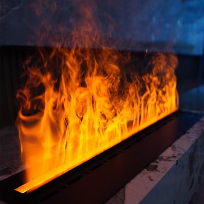 China Can Touch The Flame Directly 700/1000/1200/1500/1800/2000 3D Sample Water Vapor Fireplace Decor Artificial Flame Led Steam Spray Electric Fireplace for sale