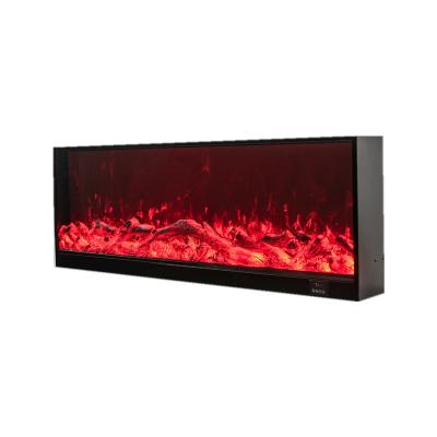 China Modern Main Flame Fireplace Insert Wall Mounted Led Electric Fireplace Heater for sale