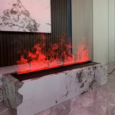 China Can Touch High End Flame Directly 1000mm Water Vapor Fireplace Heater Modern LED Sparkles Electric Fireplace for sale