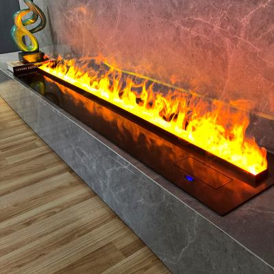 China Disinfection With Purple Light 39 Inch Factory Electric Water Steamer Insert Fireplace Indoor Artificial Flame Decor for sale