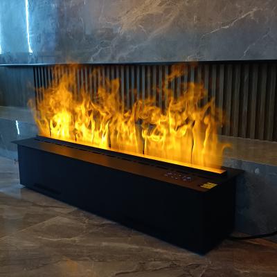 China Modern Modern Design Recessed Electric Fireplace Sale 3D Steel Water Vapor Fireplace for sale