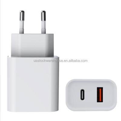 China Mobile Phone PD 20W 25W Fast Charger Type-C US EU Adapter Interface For Phone12 13 14 Charging Head for sale