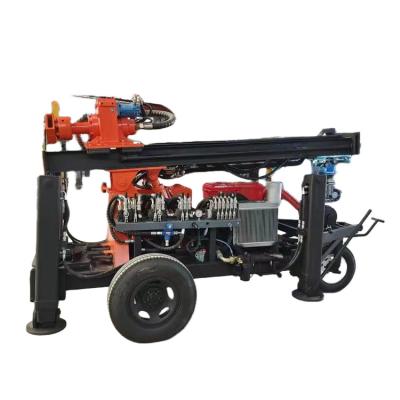 China High Efficiency Diesel Engine Hydraulic Portable Water Swivel Drilling Rig Track Type Drilling Machine For Drilling Wells for sale