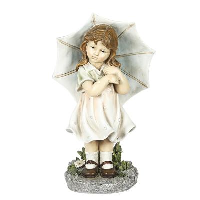 China Art Deco Resin Courtyard Garden Male and Female Children's Money Gifts Supply Items Cartoon Character Sculpture for sale