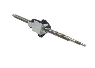 China Trapezoidal Screw 6.35mm Diameter With Anti Backlash Nut Hybrid Stepping Motor for sale