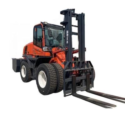 China High Efficiency 5 Ton 5000kg 4x4 Four Wheel Drive Diesel 2WD All Rough Terrain Forklift Price for sale