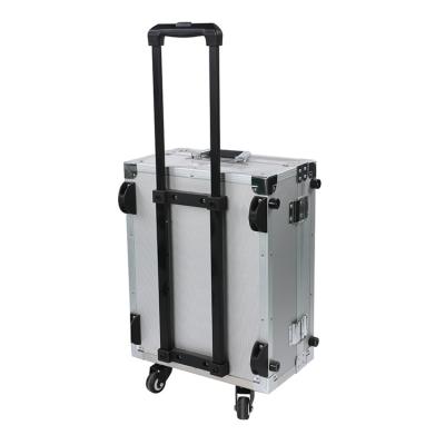 China Aluminum Profile+MDF Board+High Quality Aluminum Panel+Hardware+Foam OEM Tool Case Equipment Case Tool Organizer Hard Case with Trolley Roll for sale