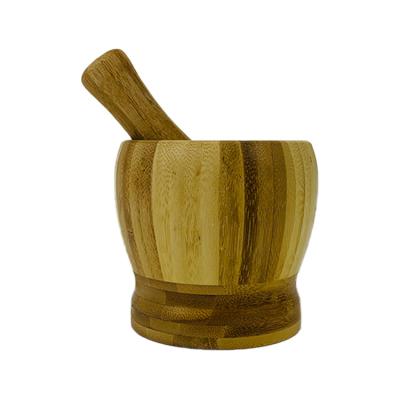 China Sustainable High Quality Home Kitchen Customization Natural Bamboo Garlic Grinders for sale