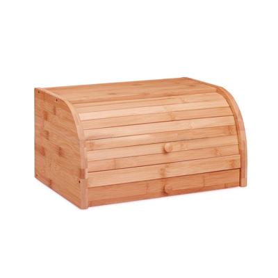 China Freshness Keeping Good Seller Bamboo Bread Box Kitchen Storage for sale