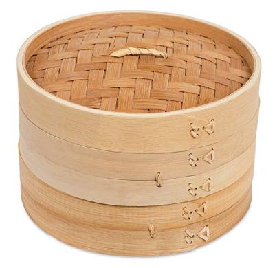 China Modern Classic Traditional Design - Healthy Cooking - Great for Dumplings, Vegetables, Chicken, Fish - Steamer Basket - Natural for sale