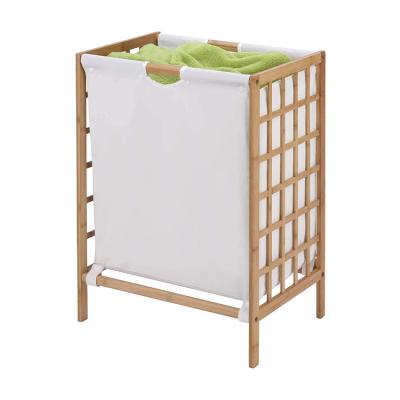 China Modern Wholesale Net Basket Storage Wooden Laundry Use Inner Household Bag for sale