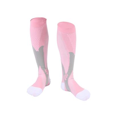 China Breathable Fashion Label Pink Knot Fantasy Kids High Function Football Fasciitis Plantar Dress Compression Socks for sale