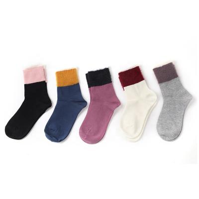 China Mid Calf Women's Socks Fashion Pure Color Bamboo Breathable Japanese Handmade Colorful QUICK DRY Socks New for sale