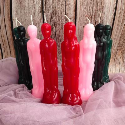 China Religious Activities Customized Humanoid Male And Female Couple Candles Magic Ritual Magic Candle for sale