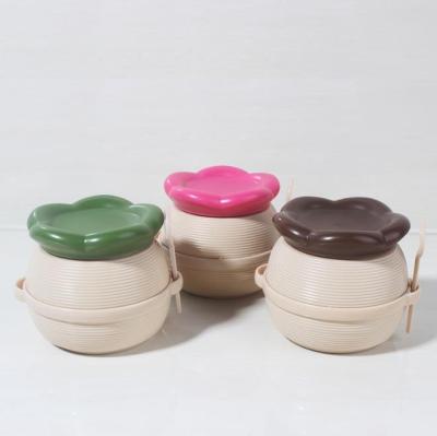 China 180ml Cosmetic Eco - Friendly Honey Jar Shaped Wide Mouth Cosmetic Food Grade Plastic Jar for sale