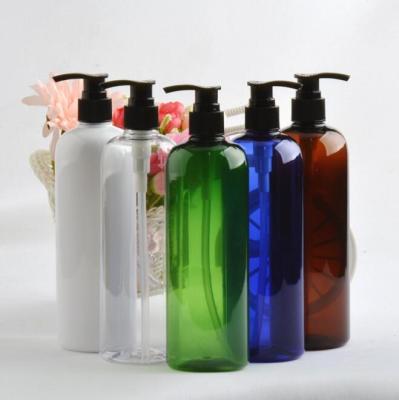 China 250ml 300ml 350ml 500ml cosmetic white shampoo and shower gel plastic bottle for sale