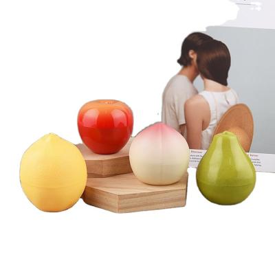 China Beautiful Cosmetic Adorable Fruit Shape Cosmetic Cream Container With Lid for sale