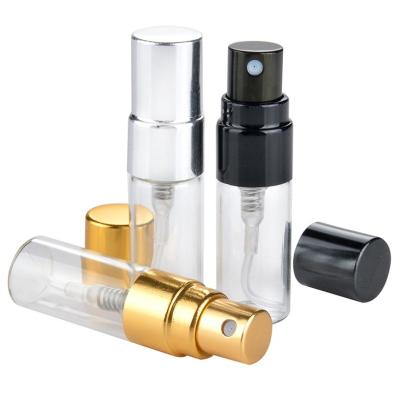 China Best Price Cosmetic 2ml 3ml Pen Glass Tube Perfume Spray Vials With Sprayer Cap for sale