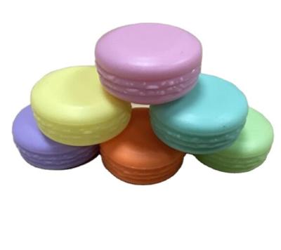 China Mini Luxury Cream Jar Cosmetic Macaroon Shaped Small Plastic Jar for sale