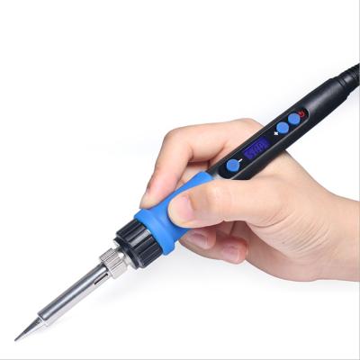 China New Product Performance 60W Hot Selling LCD Display Adjustable Temperature Electric Welding Iron Welding Rework Repair Regular Welding Tool for sale