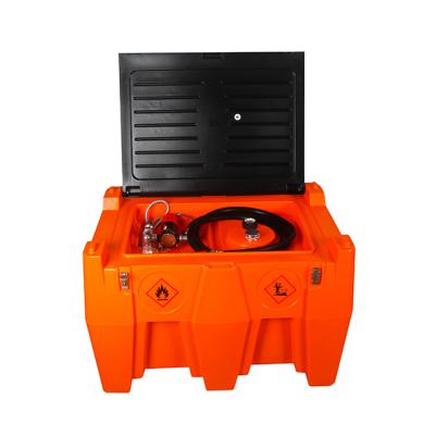 China Grows HDPE 220L/480L Poly Small Portable Fuel Gas Tank Plastic Chemical Storage Equipment With Self Priming Pump for sale