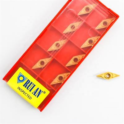 China Lathe Carbide Cutter VBMT110304-PF RC6125 Inserts Carbide CNC Cutting Tools Positive Internal Rotation CVD Solid Coating For Steel for sale