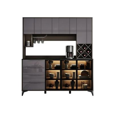 China Modern Top Selling Guaranteed Quality Gray Buffet Multifunction Cabinet Wooden Sideboard for sale