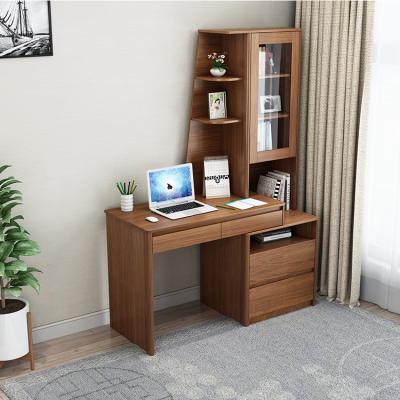 China Modern Simplicity Study Room Multifunctional Furniture Set Wooden Computer Desk With Large Storage Bookcase for sale