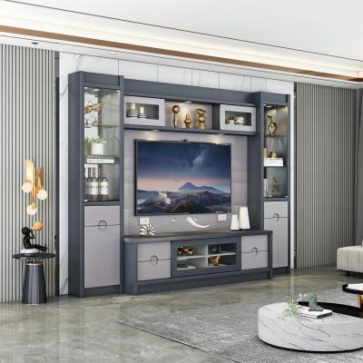 China Beautiful Modern Design Fashion TV Stand Furniture / Luxury TV Cabinet Furniture Combination for sale