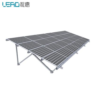 China Ground Aluminum Whole Aluminum Solar Panel Battery Mounting Clay Foundation Solar Mounting System Screw Bracket for sale