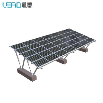 China Aluminum Solar PV Parking Lot System Carport Solar PV Parking Lot Support Structure for sale