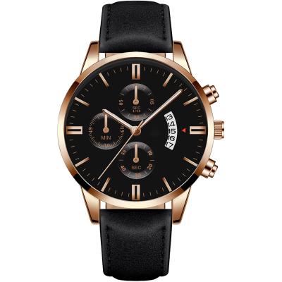 China Automatic Date Business Vintage Tie Waterproof Luxury Brand Men Automatic Quartz Watches for sale