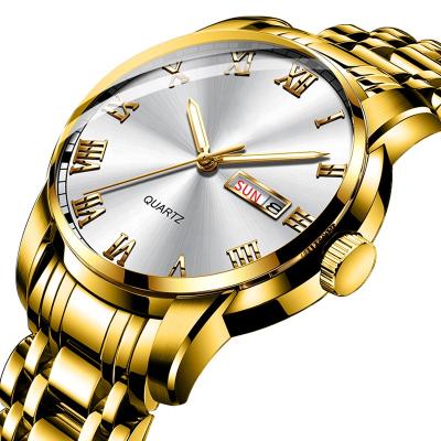 China Automatic Date 2021 New Arrivals Business Water Resistant Stainless Steel Band Men's Quartz High Quality Watch for sale