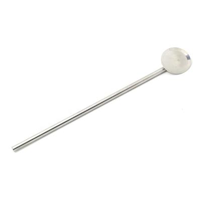 China High Quality Disposable Bar Accessories Stainless Steel Straw Spoon for sale