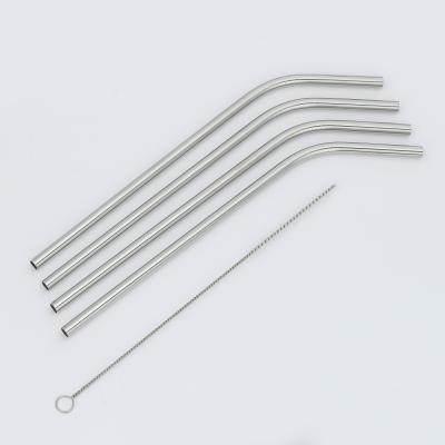 China Tonglian Stainless Steel Disposable Drinking Straw With Various Sizes Bent Straw Straight Straw Stocked 6x215mm for sale