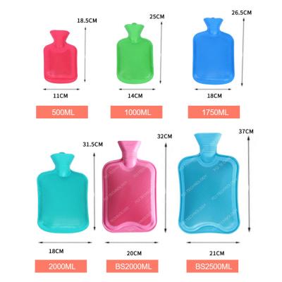 China For Warm In Winter Wholesale Water-Filling Rubber Hot Water Bottle Bags Warm Warm Pack for sale