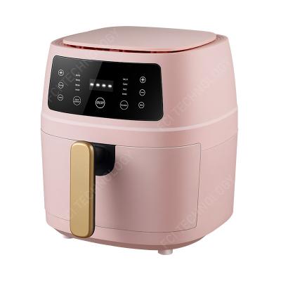 China Healthy Oil Free Heating Tensioning Display 4.5L 6L 8L 12L Small Kitchen Air Deep Fryer Smart Air Oil Free Smart Deep Fryer Custom Logo for sale