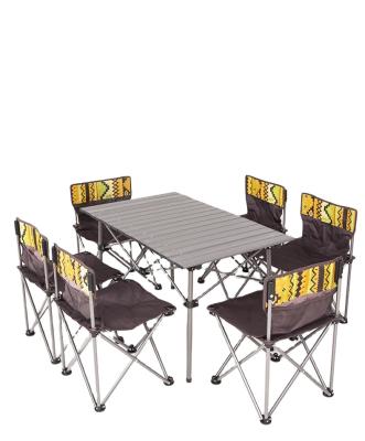 China Outdoor manufacturer sells leisure folding five-piece folding beach chair table and outdoor portable camping chair set for sale