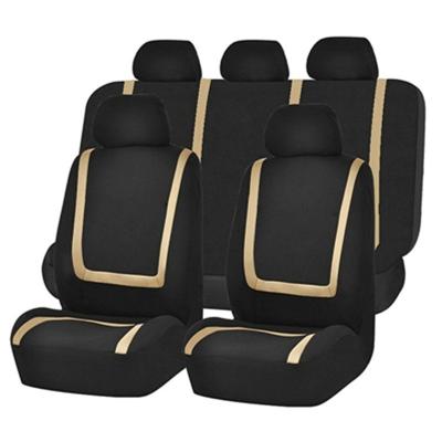 China Breathable Customize Full Set Breathable Polyester Tailored Car Seat Covers for sale