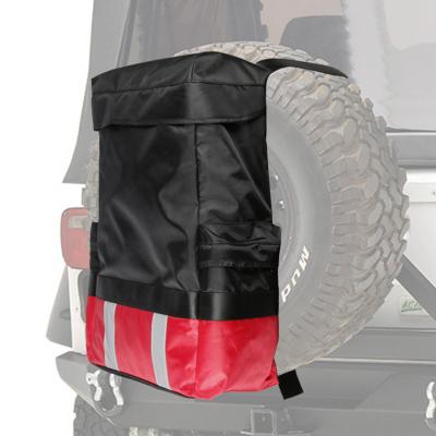 China Waterproof Heavy Duty Oxford Cloth Spare Tire Trash And Hanging Gear Bag With Reflective Markings for sale